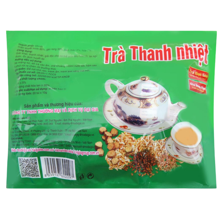 Trà thanh nhiệt Đại Gia gói (10gr*50gói) 0